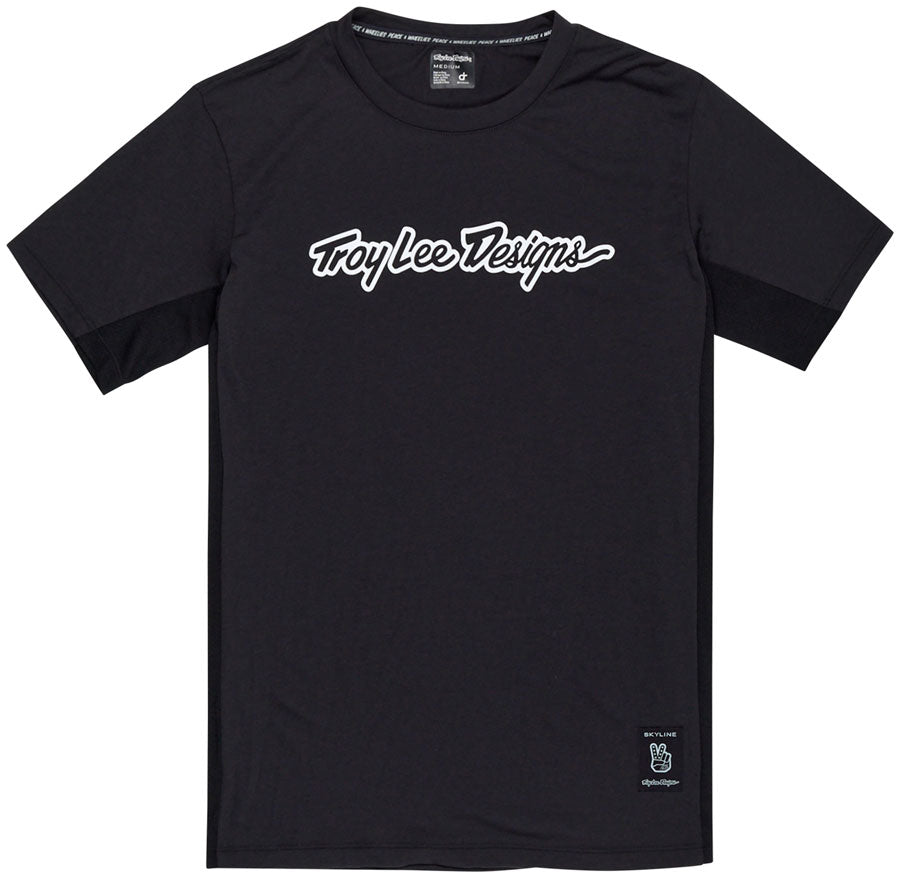 Skyline Short Sleeve Ride Tee Signature Black - BLACK / SM