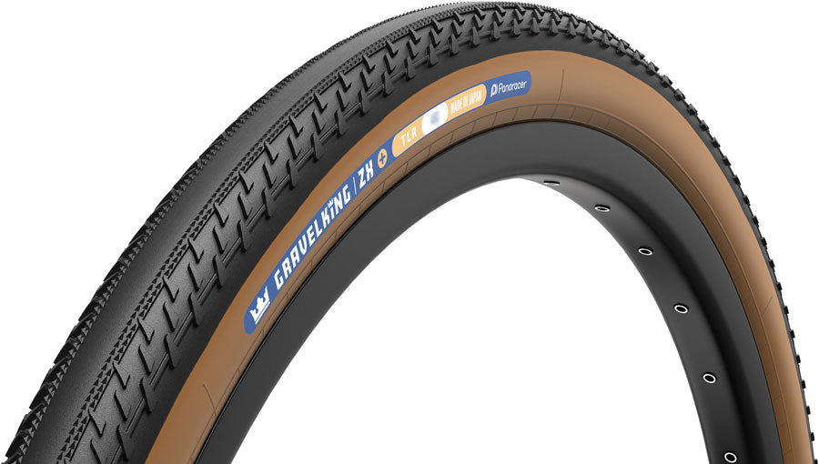 Panaracer GravelKing ZX Plus Tire - 700 x 50 Tubeless Folding Black/Brown