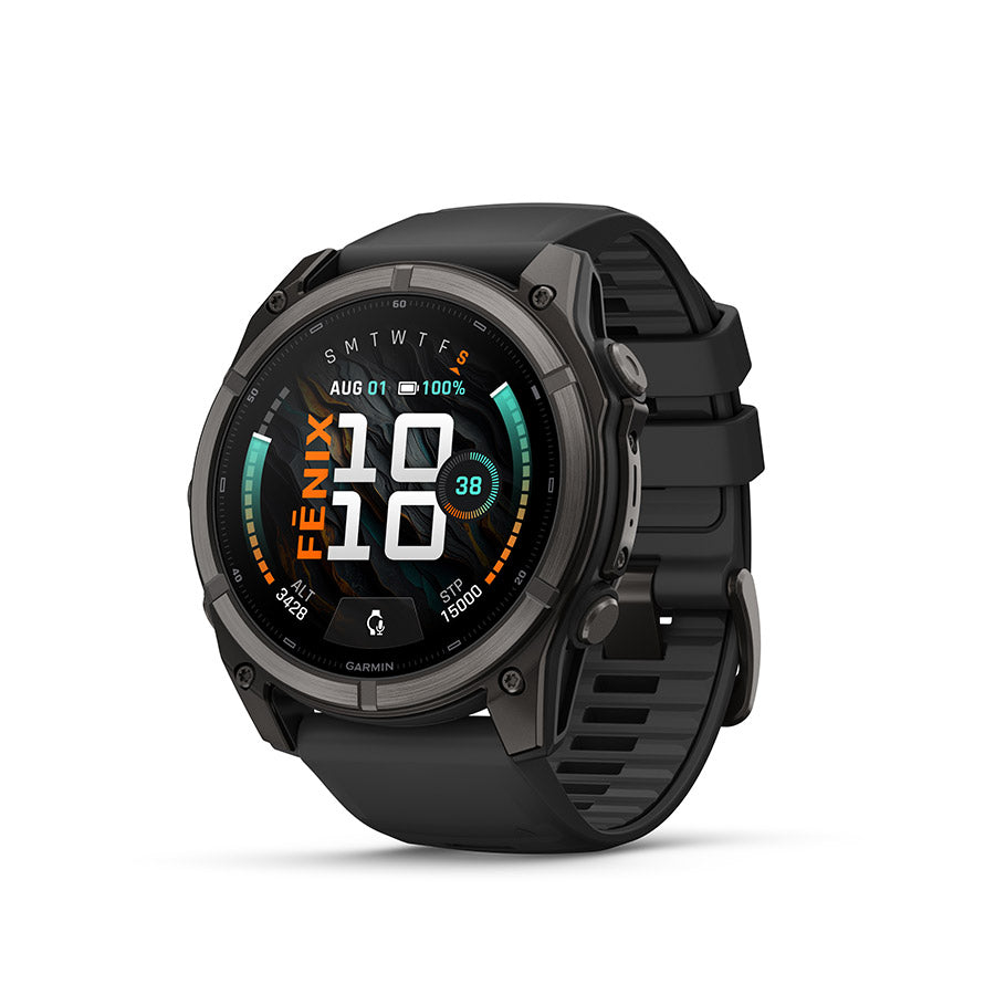 Garmin fenix 9 51mm Watch Watch Color: Black Wristband: Black - Silicone