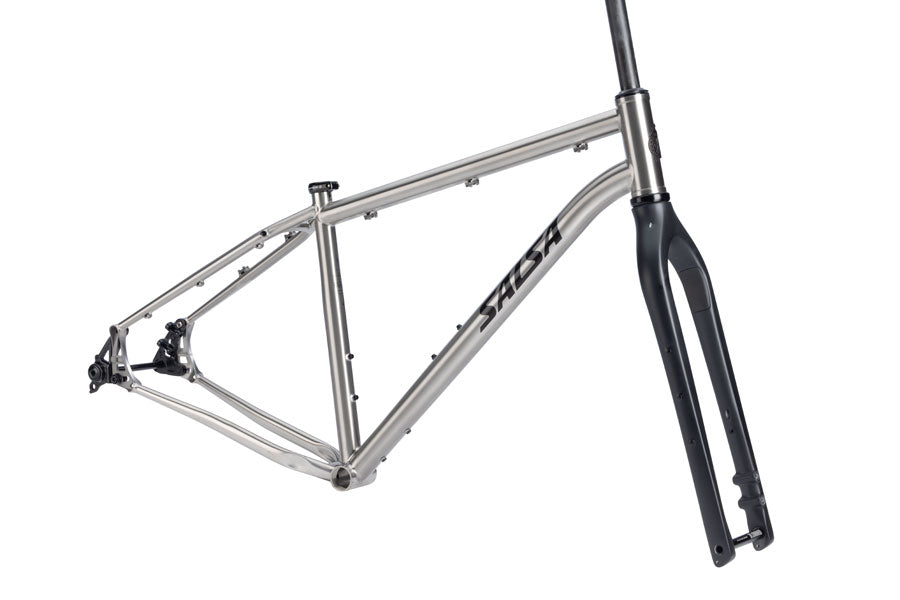 Salsa Fargo Ti Frameset - 29" Titanium Brushed Titanium Small
