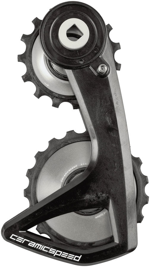 CeramicSpeed OSPW RS ALPHA Pulley Wheel System SRAM Red D1/E1/ForceD1 - ALPHA Aluminum Pulley Carbon Cage Silver v3