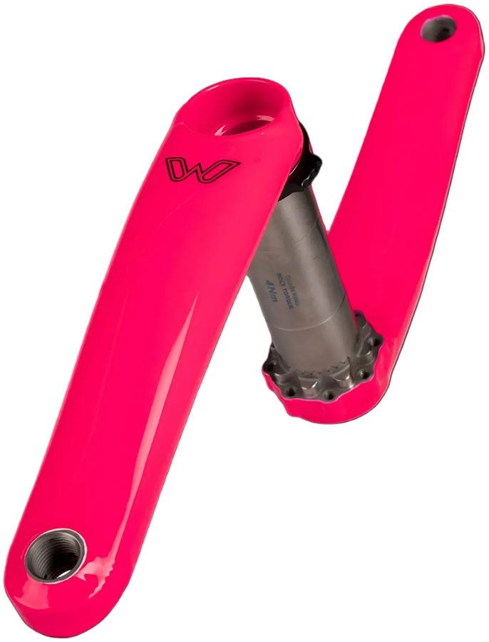Cane Creek eeWings All-Road Titanium Crankset - 170mm 8-Bolt Direct Mount 30mm Spindle Flamingo Pink