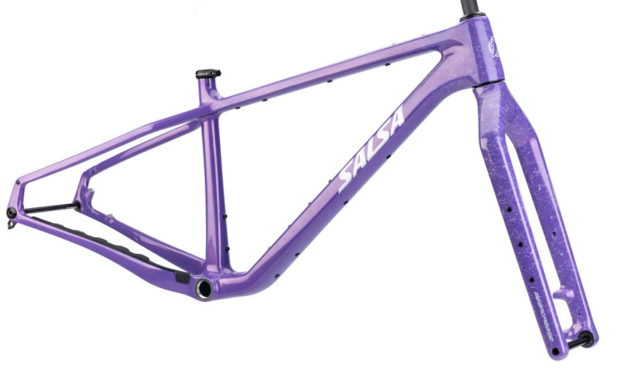 Salsa Beargrease C Frameset - 27.5" Carbon Twilight Purple Large