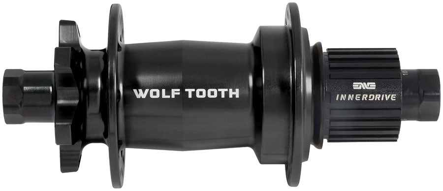 Wolf Tooth Mountain Rear Hub - 12 x 148mm 6-Bolt Microspline Innerdrive Ratchet 60 BLK J-Bend 32H