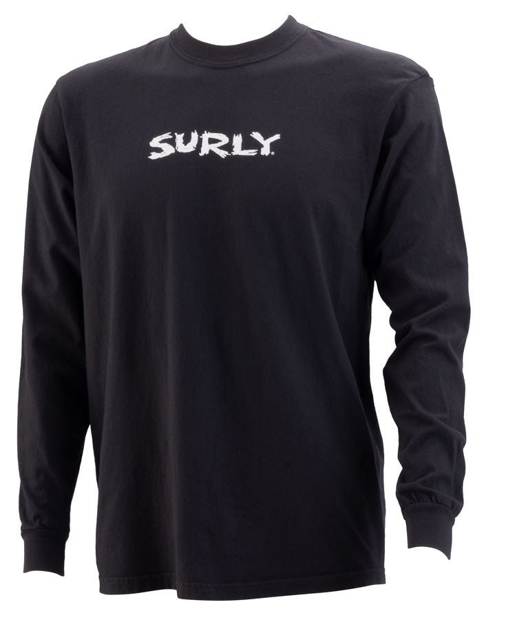 Surly Scratchy Logo Long Sleeve T-Shirt - Unisex Black Medium