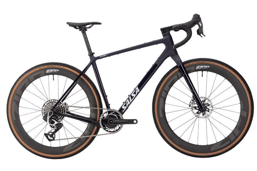 Salsa Flyway C DLX RED XPLR AXS 13 Bike - 700c Carbon Midnight Small