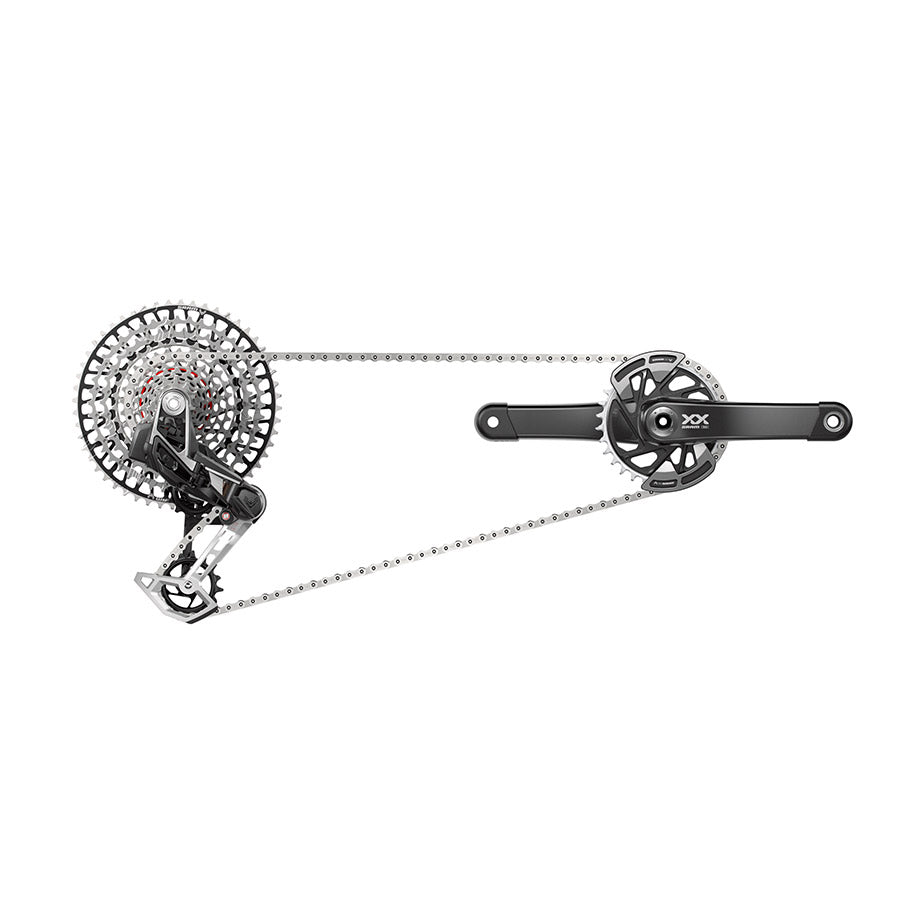 SRAM XX T-Type Eagle AXS Groupset 175mm Blk D2