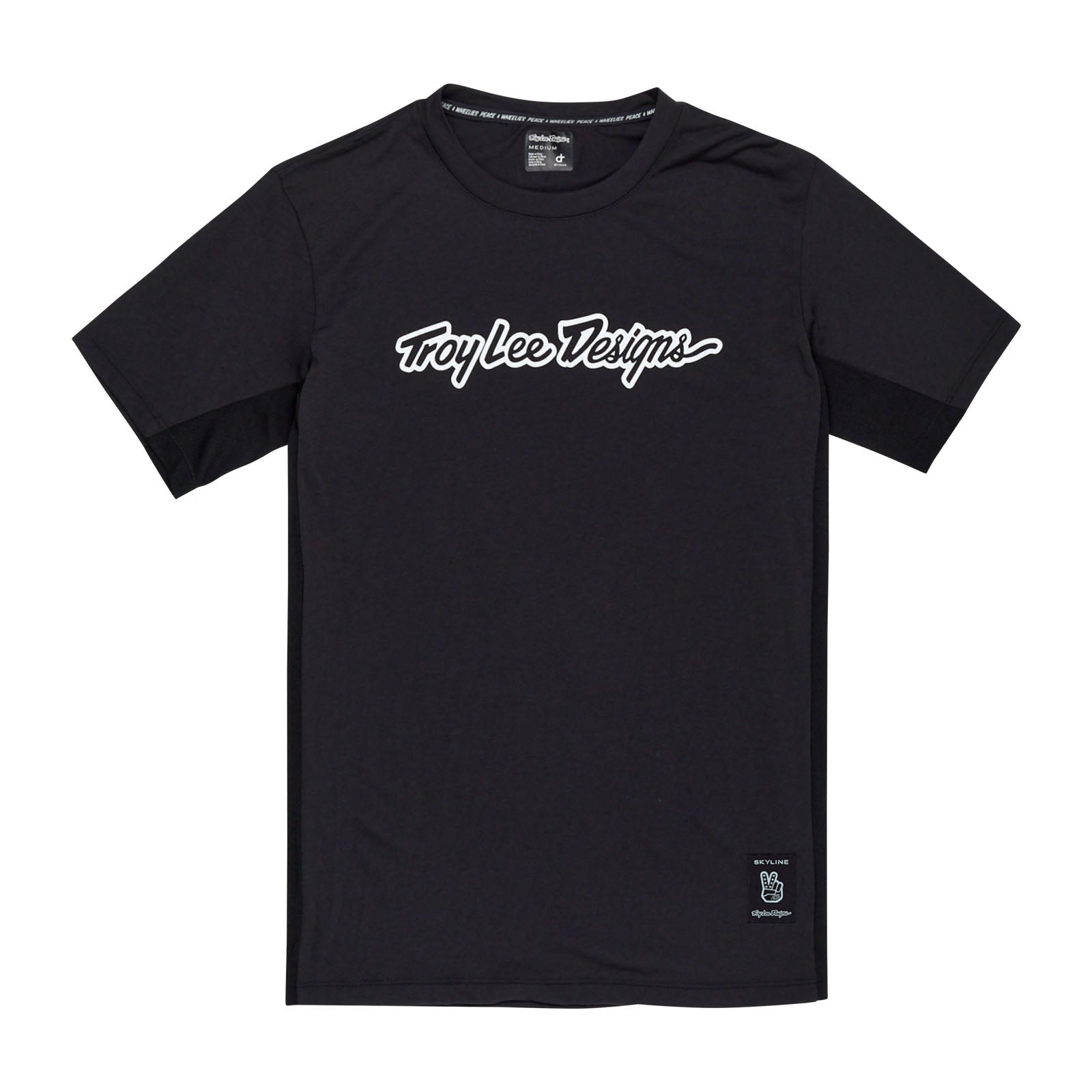 Skyline Short Sleeve Ride Tee Signature Black - BLACK / LG