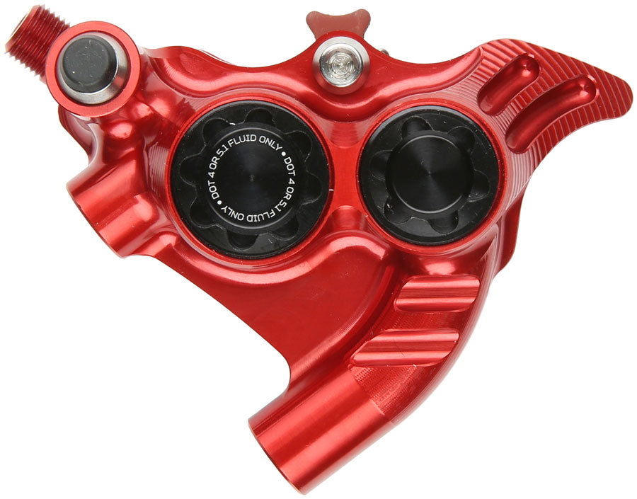Hope RX4+ SL Disc Brake Caliper - Rear Flat Mount Direct<><> +20mm DOT Type Red