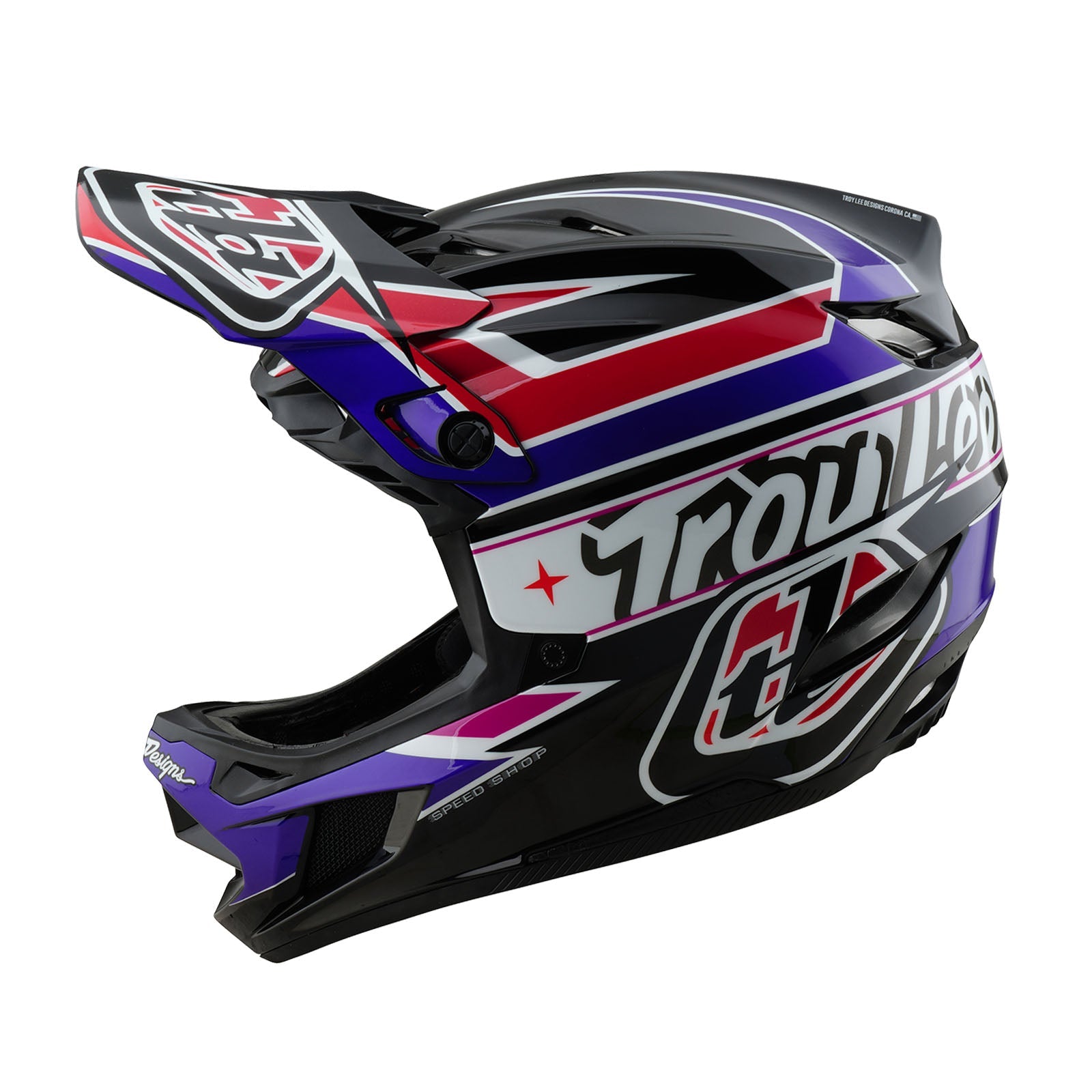 D4 Polyacrylite Helmet Linear Black - BLACK / XS