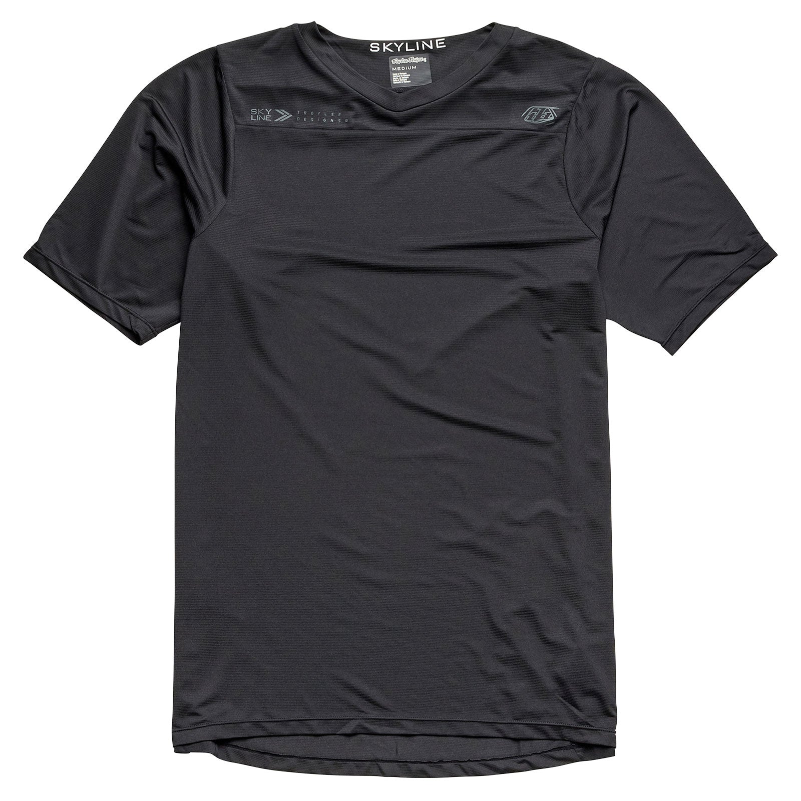 Skyline Short Sleeve Jersey Mono Black - BLACK / 2X