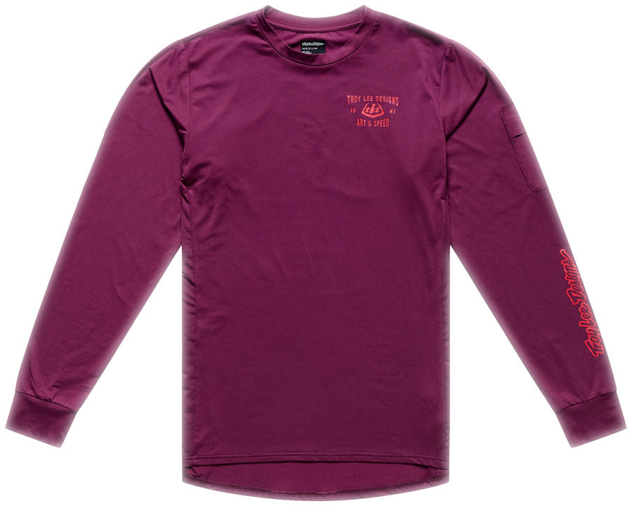 Ruckus Ride LS Tee Lockdown Sangria - SANGRIA / MD