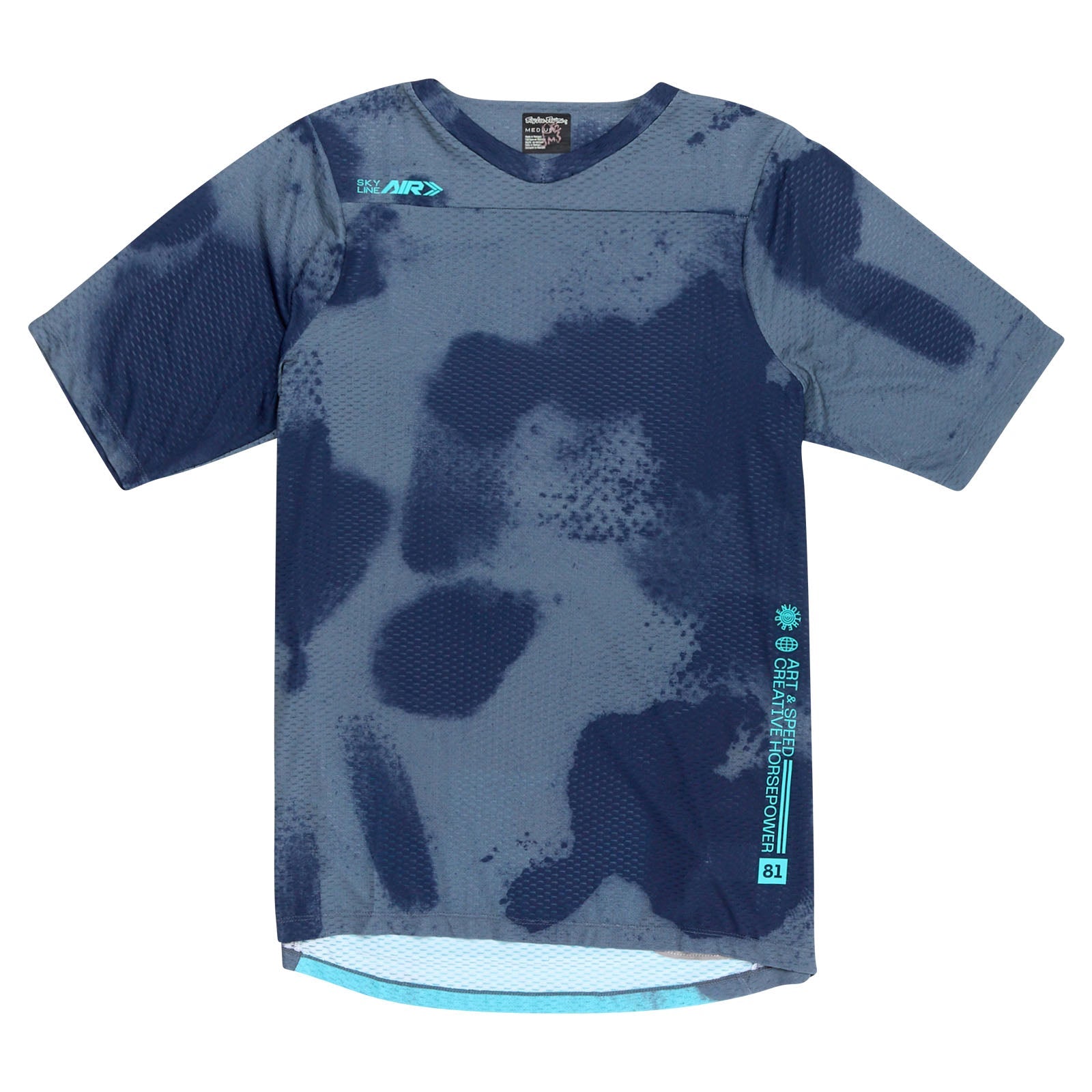 Skyline Air Short Sleeve Jersey Flared Steel - STEEL / MD