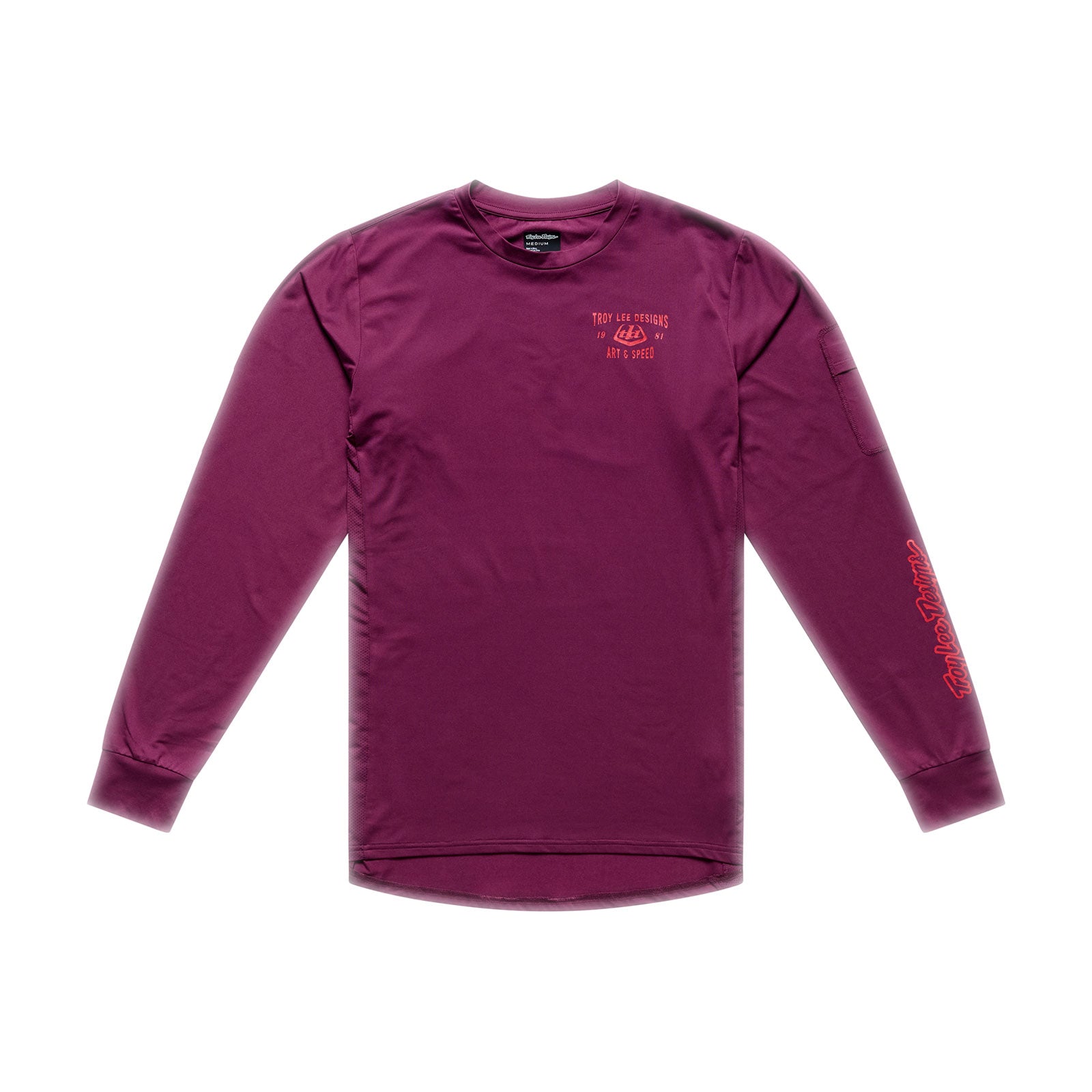 Ruckus Ride LS Tee Lockdown Sangria - SANGRIA / SM