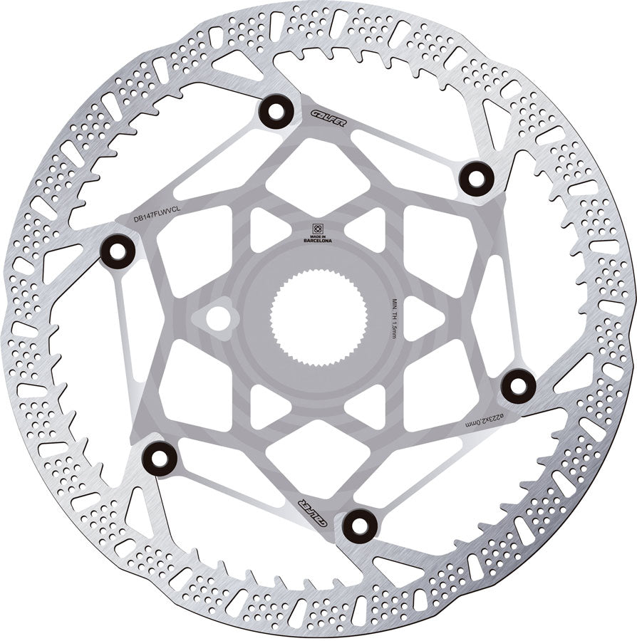 Galfer Shark Evo Disc Brake Rotor - 223mm x 2.0mm Centerlock Raw