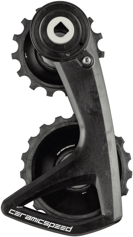 CeramicSpeed OSPW RS ALPHA Pulley Wheel System SRAM Red D1/E1/ForceD1 AXS - ALPHA Aluminum Pulley Carbon Cage BLK v3