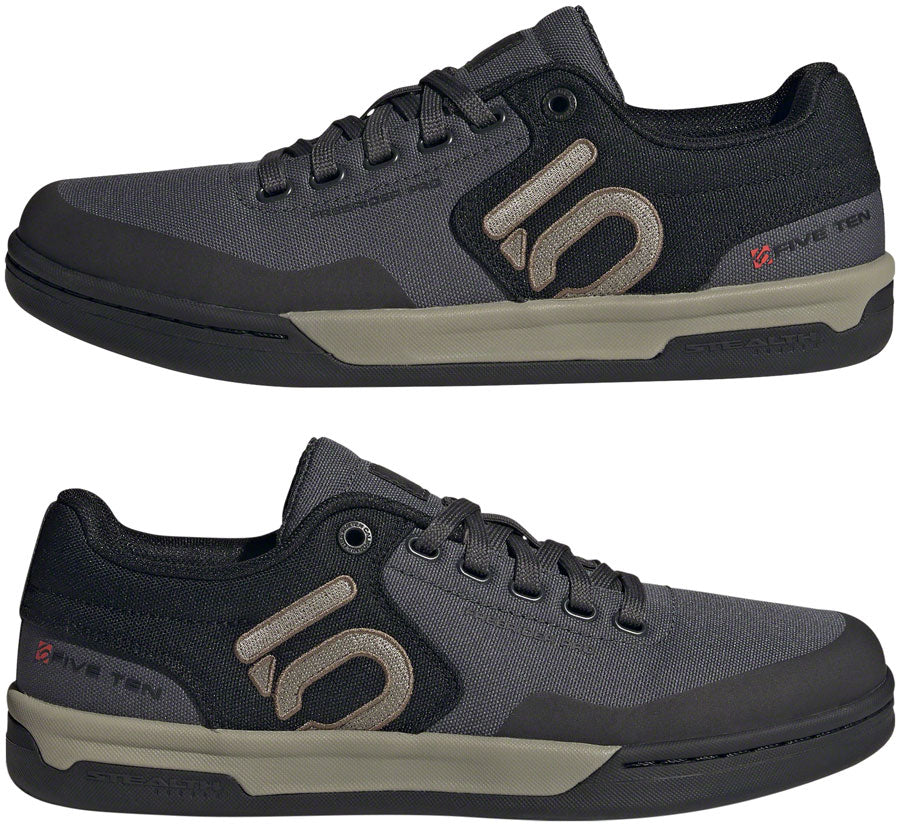 Five Ten Freerider Pro Canvas Flat Shoes - Mens Gray Six/Silver Pebble/Core BLK 10