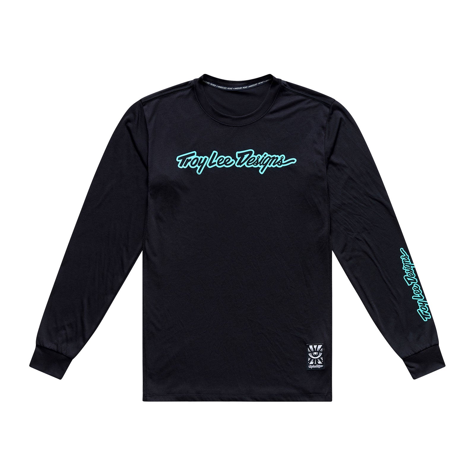 Skyline Ride LS Tee Signature Black / Real Teal - SM