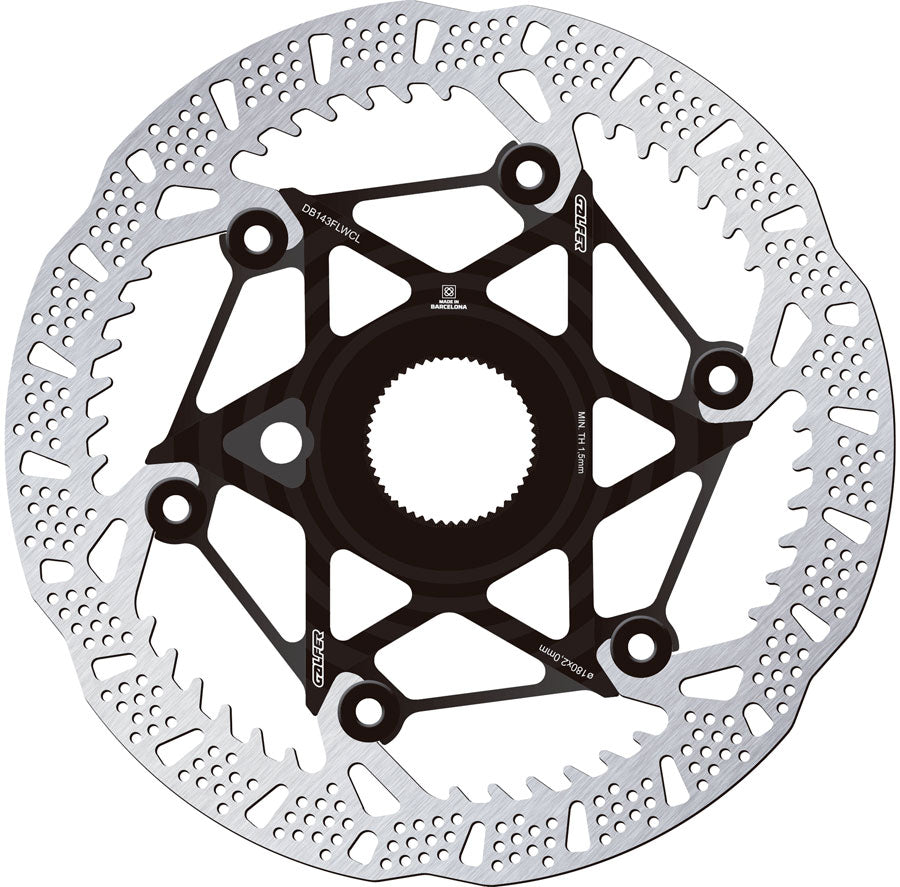 Galfer Shark Evo Disc Brake Rotor - 180mm x 2.0mm Centerlock Black
