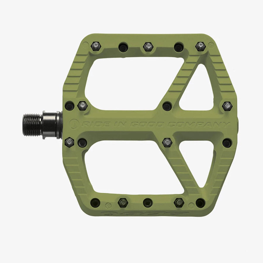 SDG Components Comp Pedal Platform Pedals Body: Composite Spindle: Cr-Mo 9/16'' Olive Green