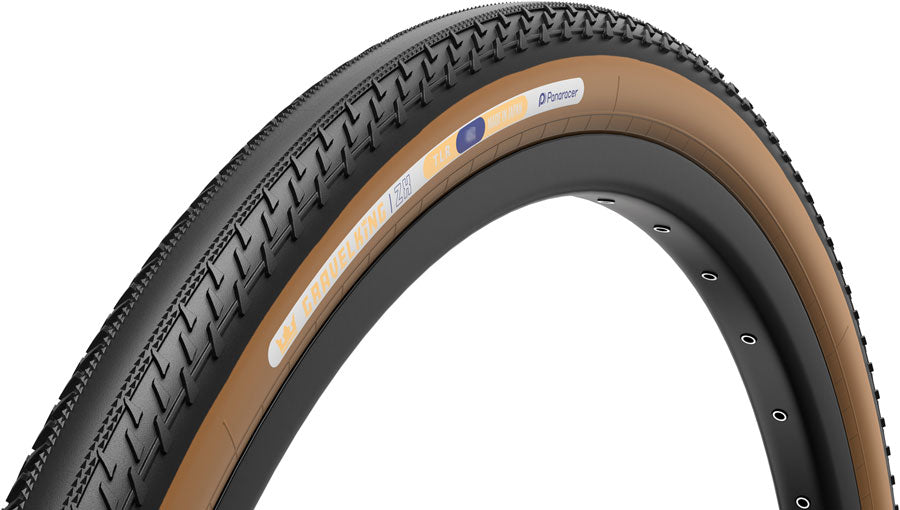 Panaracer GravelKing ZX Tire - 700 x 50 Tubeless Folding Black/Brown