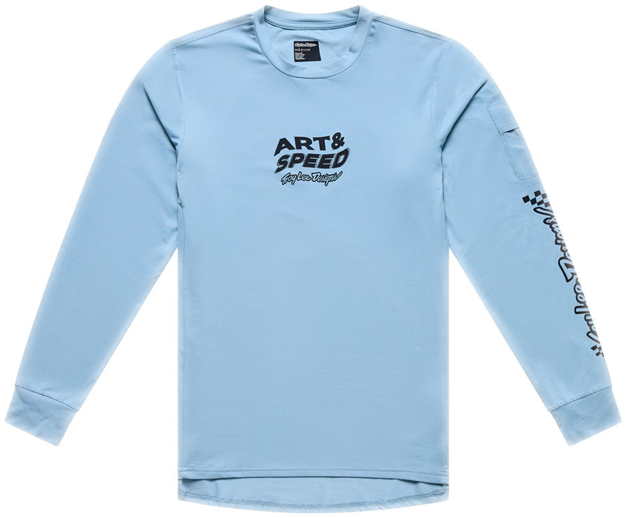 Ruckus Ride LS Tee Waves Dawn Blue - MD