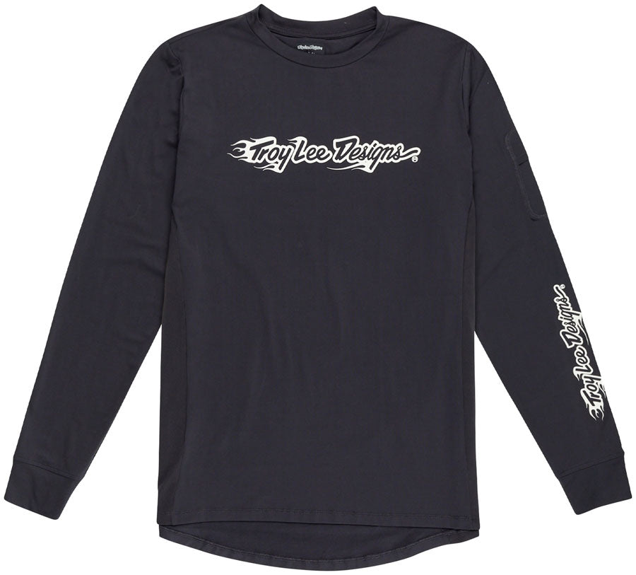Ruckus Long Sleeve Ride Tee Burn Out Carbon - CARBON / SM