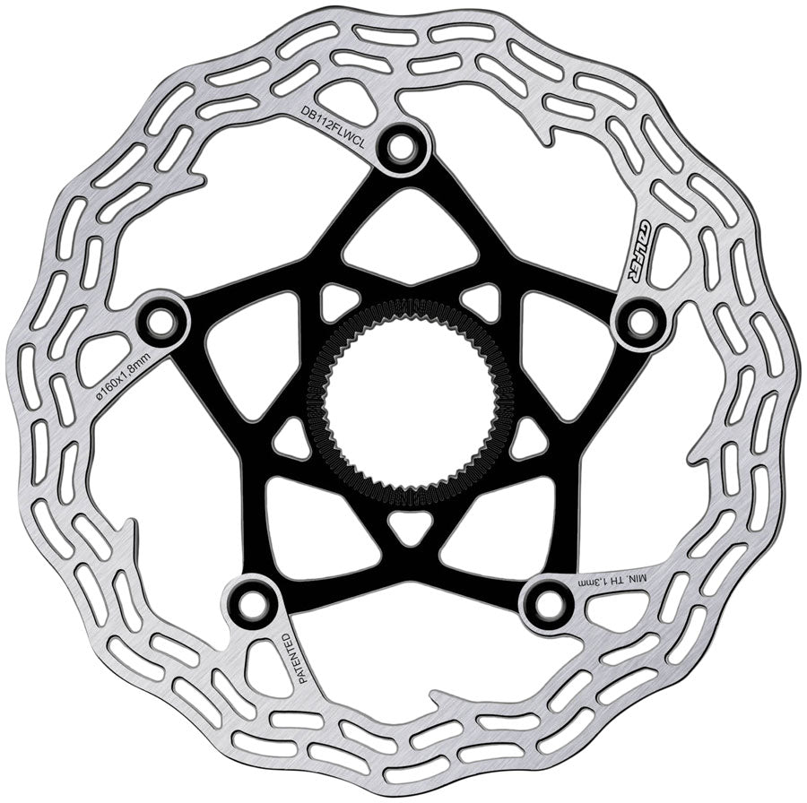 Galfer Shark Road Disc Brake Rotor - 160mm x 1.8mm Centerlock Black