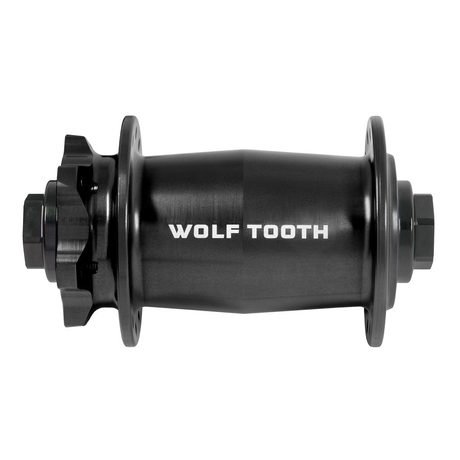 Wolf Tooth Mountain Front Hub - 15 x 110mm 6-Bolt Black J-Bend 28H