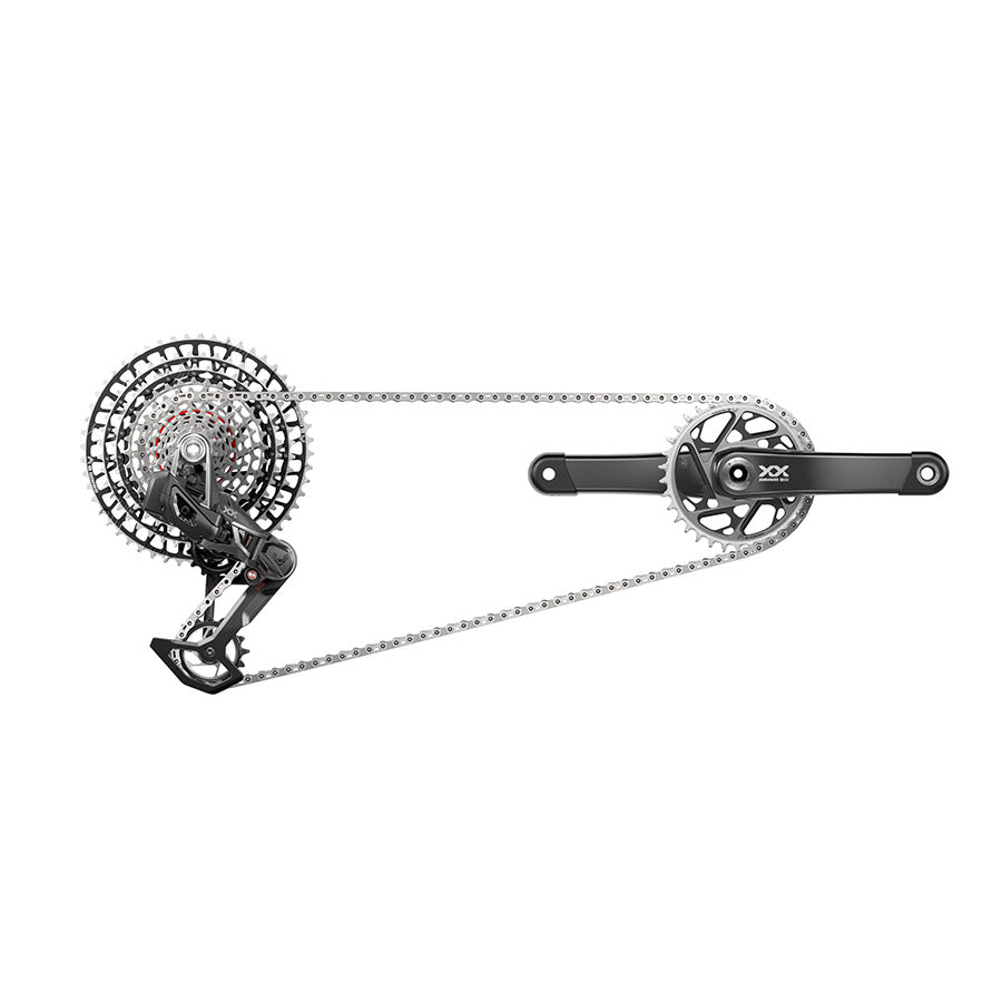 SRAM XX SL T-Type Eagle AXS Groupset 175mm Blk D2
