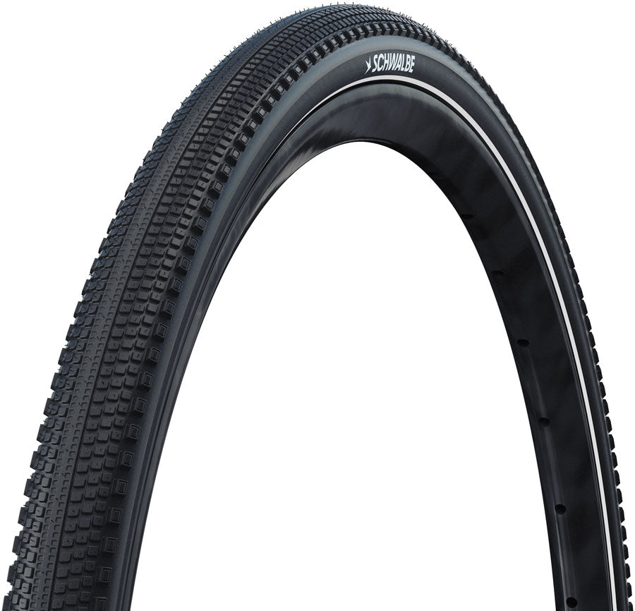 Schwalbe G-One Comp Plus Tire - 700 x 35 Clincher Wire BLK/Reflex Active PunctureGuard Green E-25